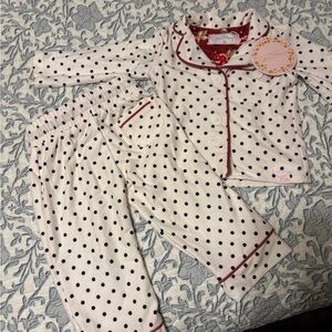 SWEET HONEY Polka Dot Kids Pajama Set - size 6 months. BRAND NEW WITH TAGS.